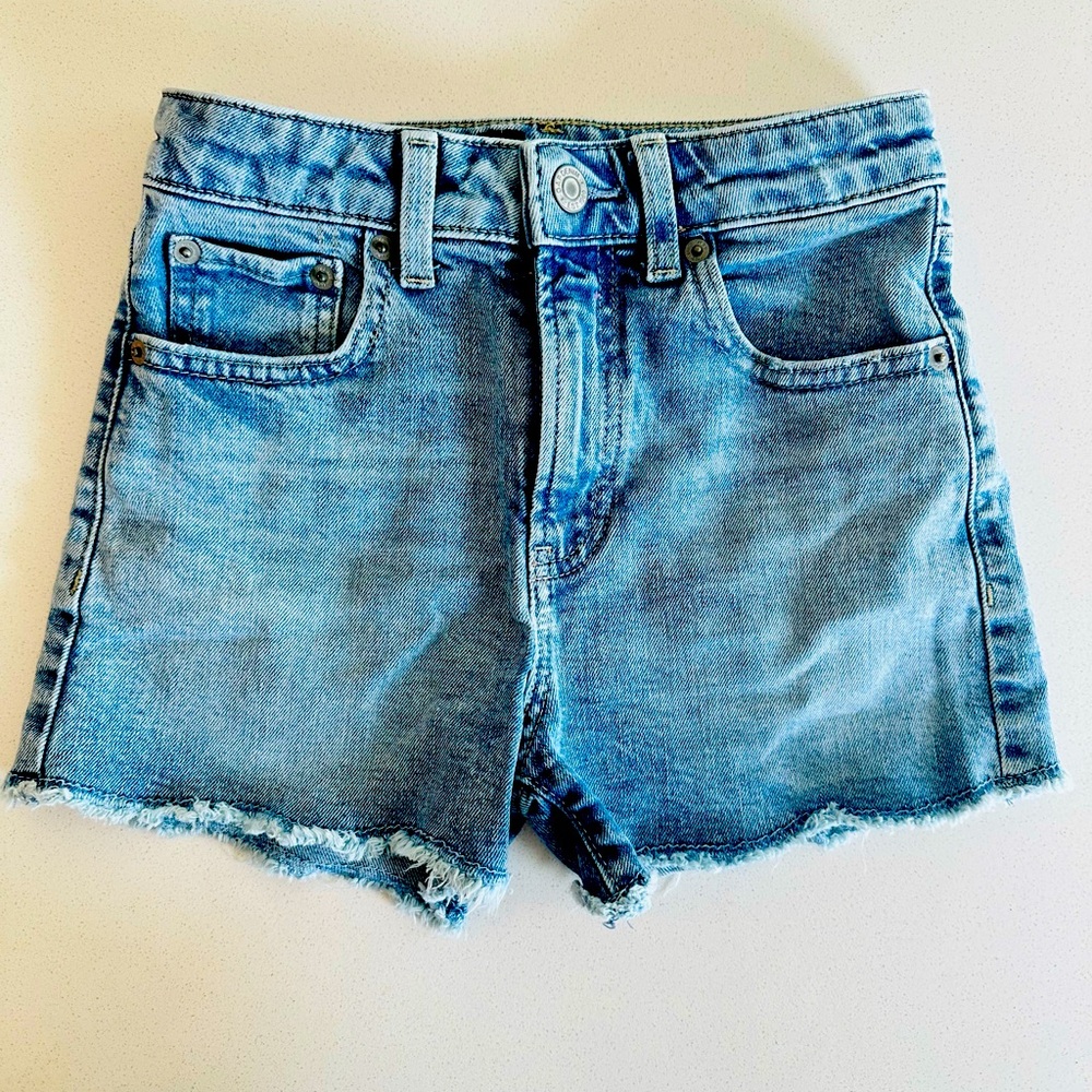 Gap wavy embroidered cut off shorts Girls High Rise size 8